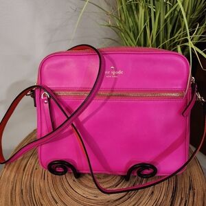 Kate Spade Brightspot Avenue Bryce Pink High-Tech Crossbody Tote